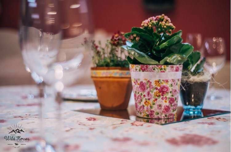 Jarrones de flores para mesa
